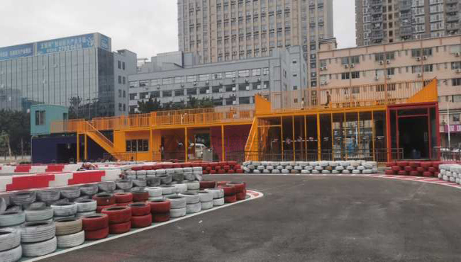 卡丁車(chē)賽車(chē)場集裝(zhuāng)箱房屋